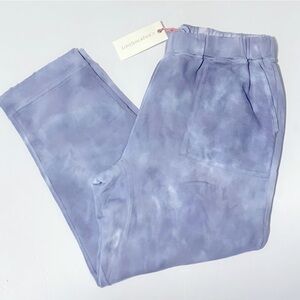 LOVESHACKFANCY Blex Tie-Dye Joggers Acid Wash Denim Hand dyed sweatpants large